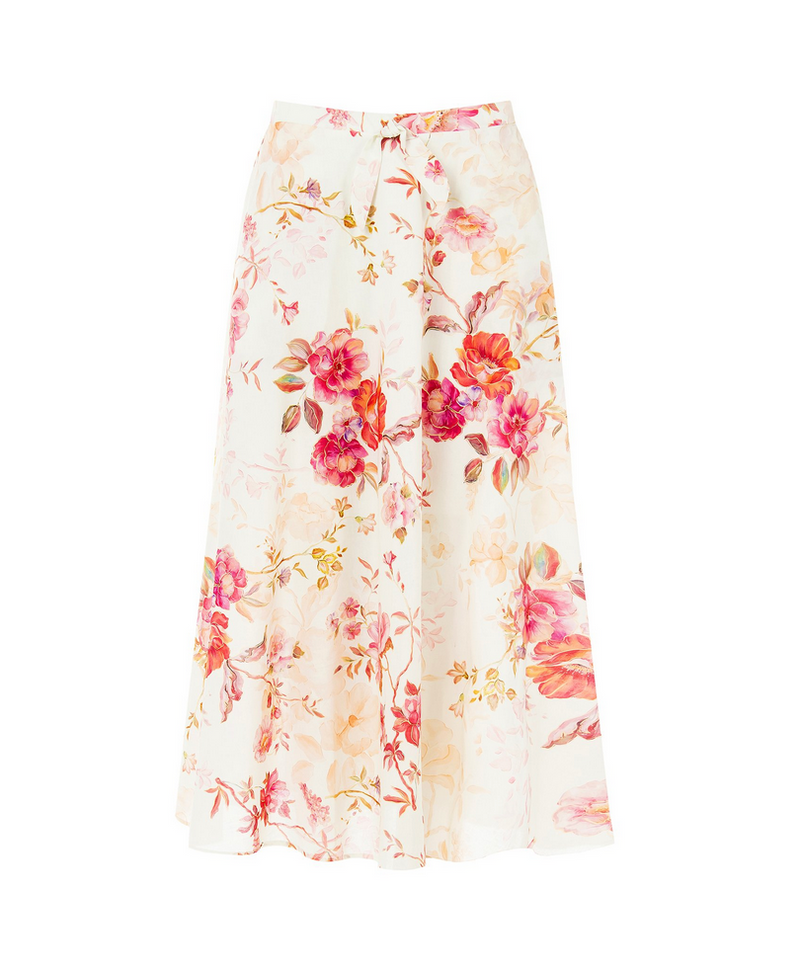 Flower Midi Skirt