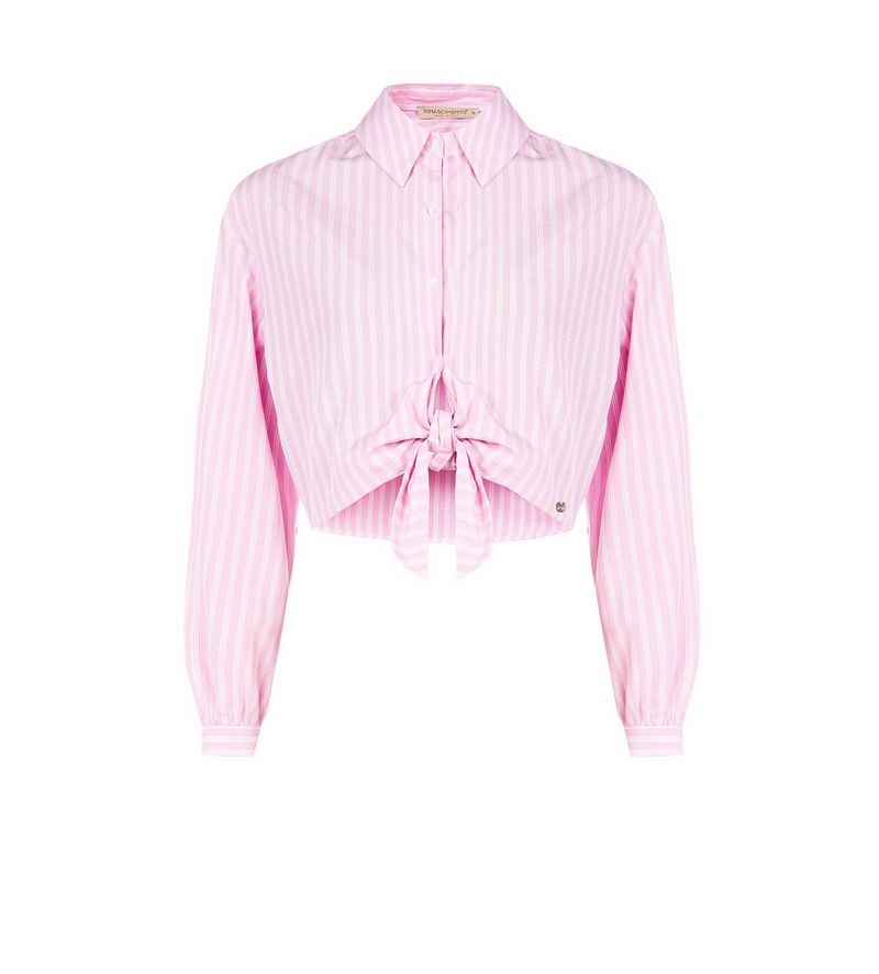 kurze Knotenbluse