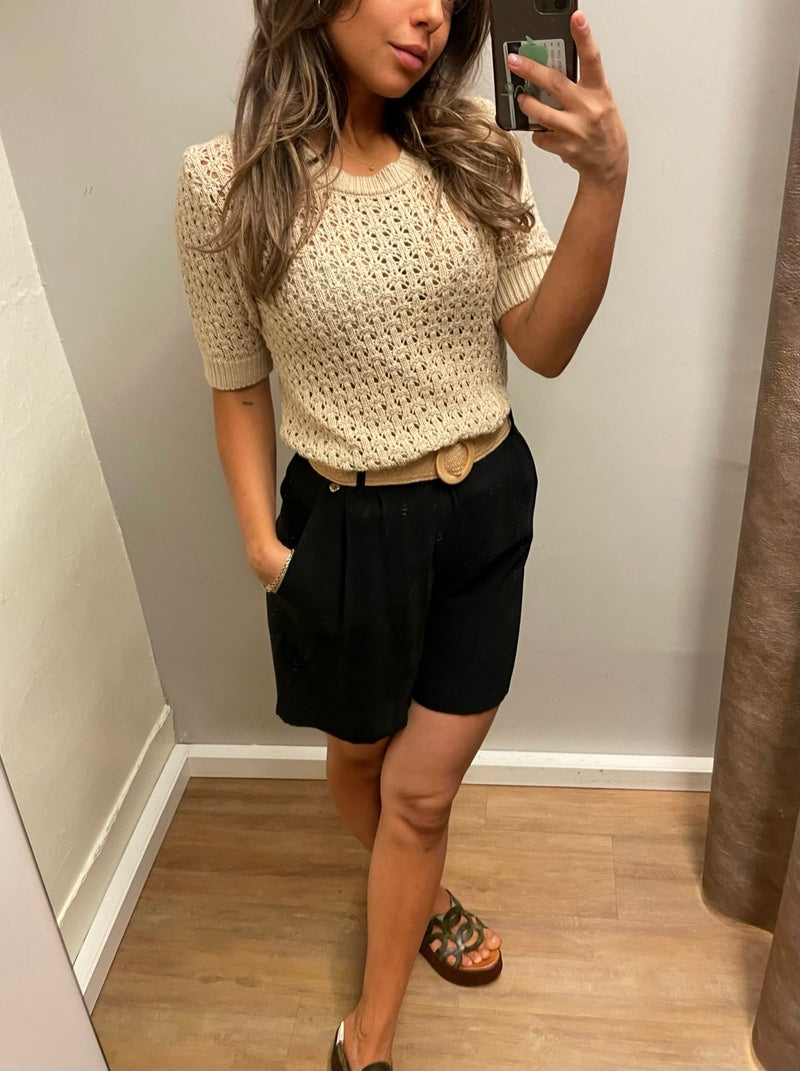Shorts mit Gürtel