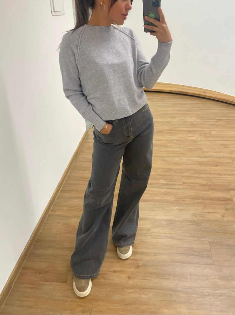 Strickpullover Rundhals