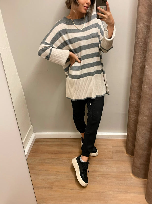 Strickpullover Streifen