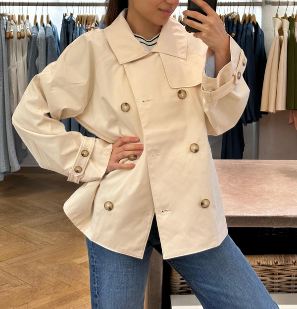 kurze Trench Jacke