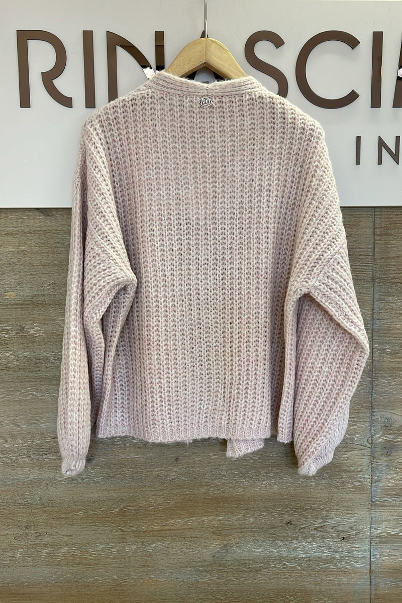 Strickjacke mit Ballonärmel