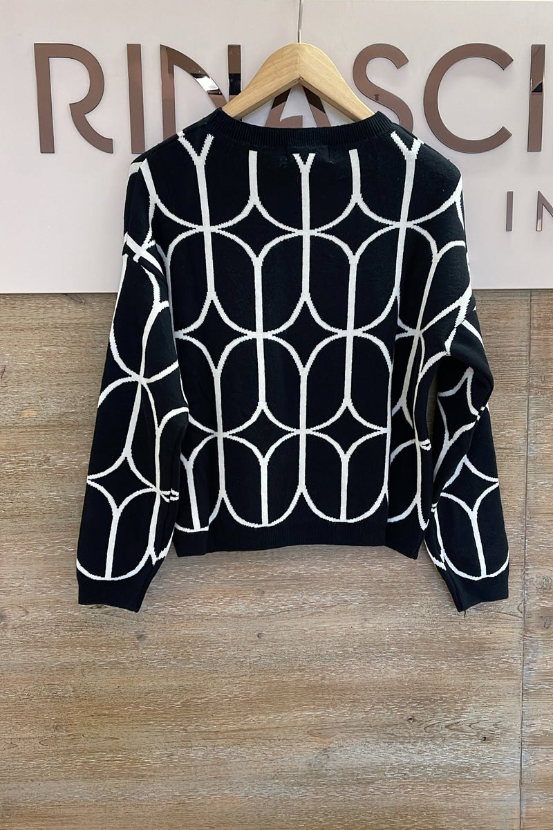 Pullover mit geometrischem Muster