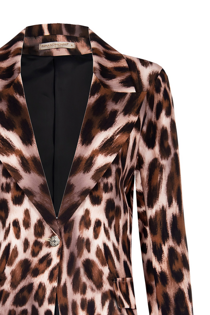 Set | Blazer im Animal Print