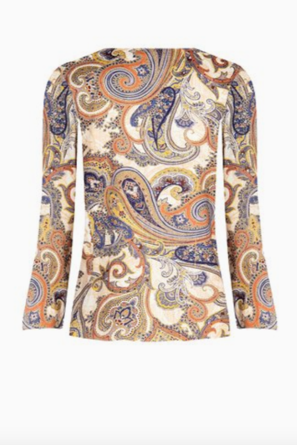 Paisley Bluse langarm