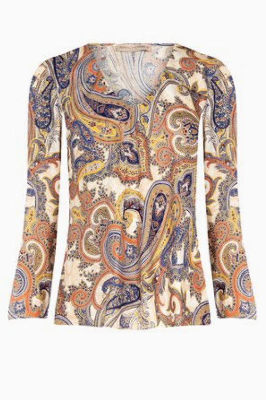 Paisley Bluse langarm