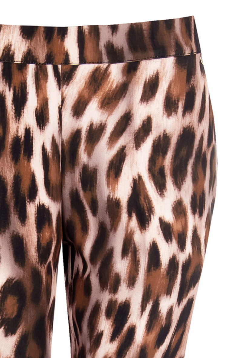 Set | Skinny Fit Hose mit Animal Print