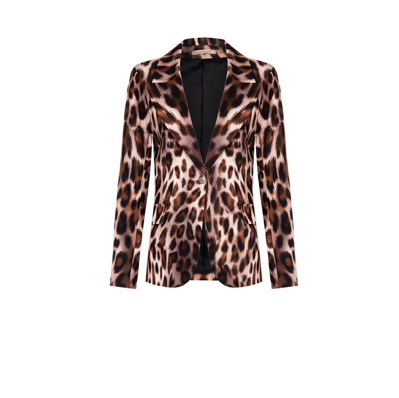 Set | Blazer im Animal Print