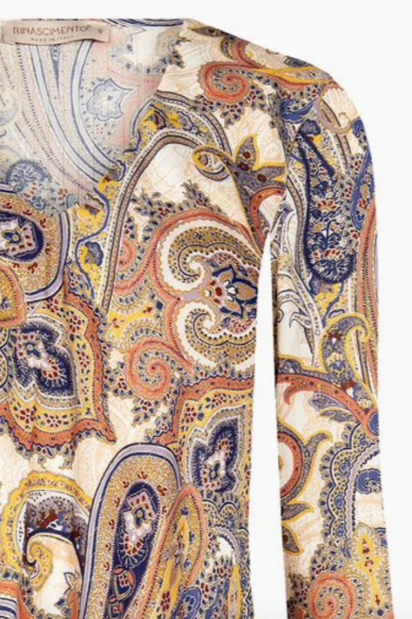 Paisley Bluse langarm