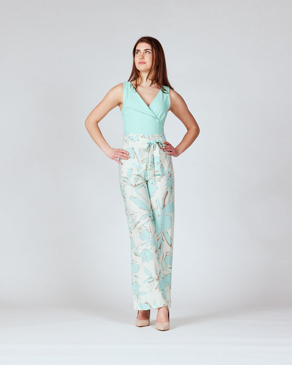 Floraler Overall